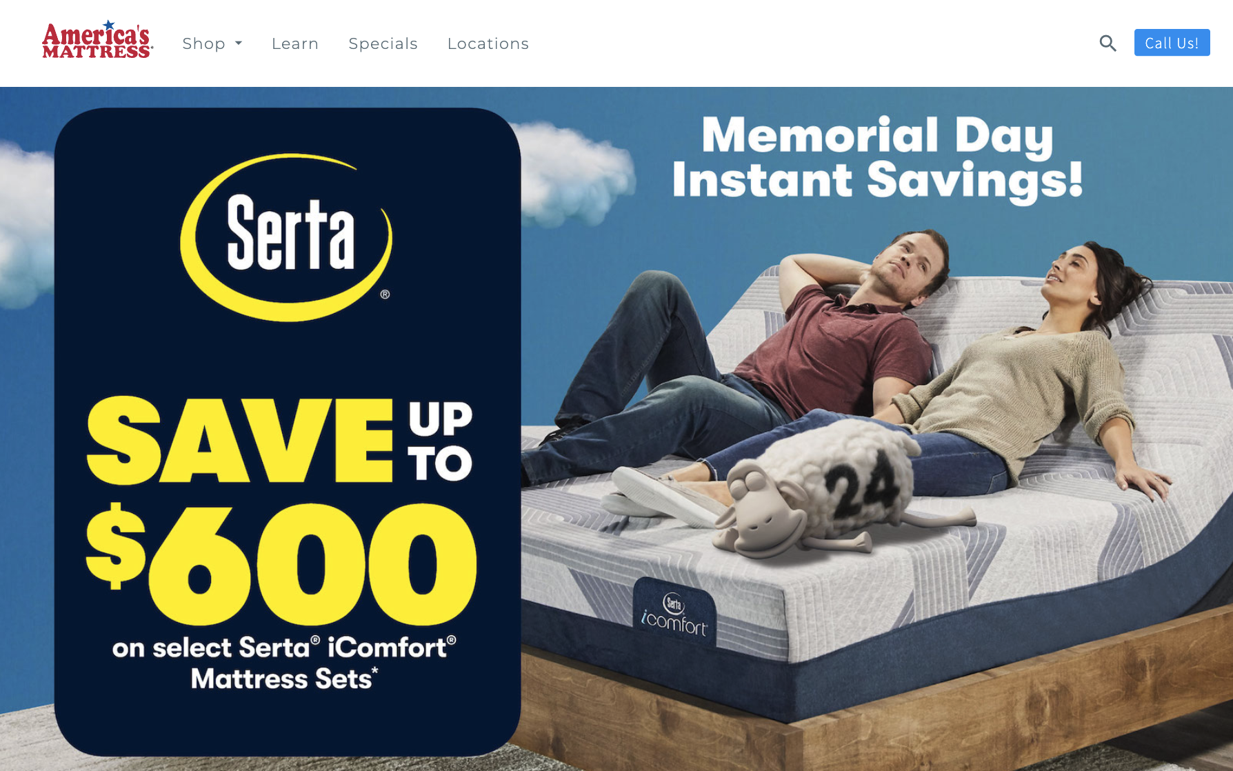 Serta memorial deals day sale